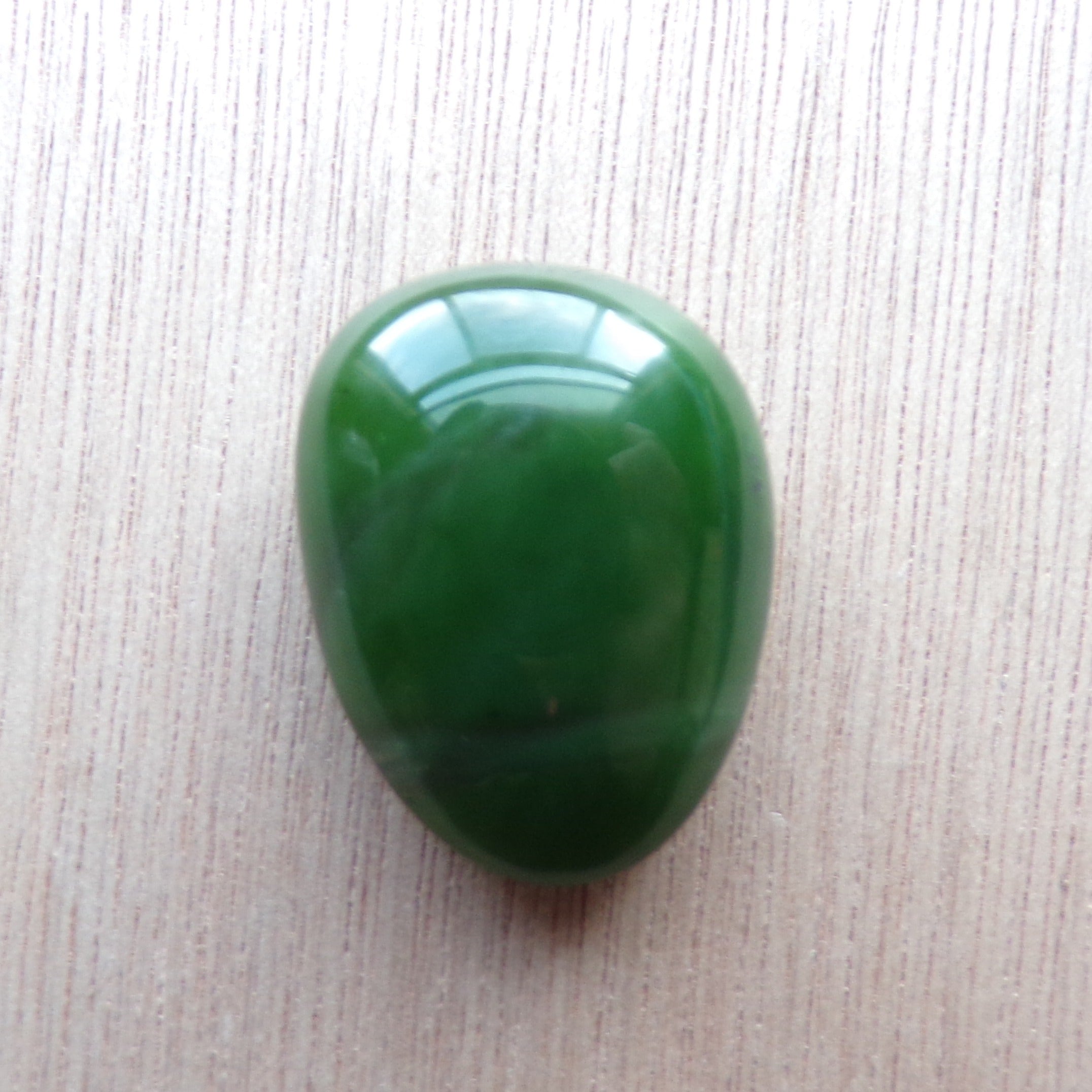Large British Columbia Nephrite Jade Egg Cabochon