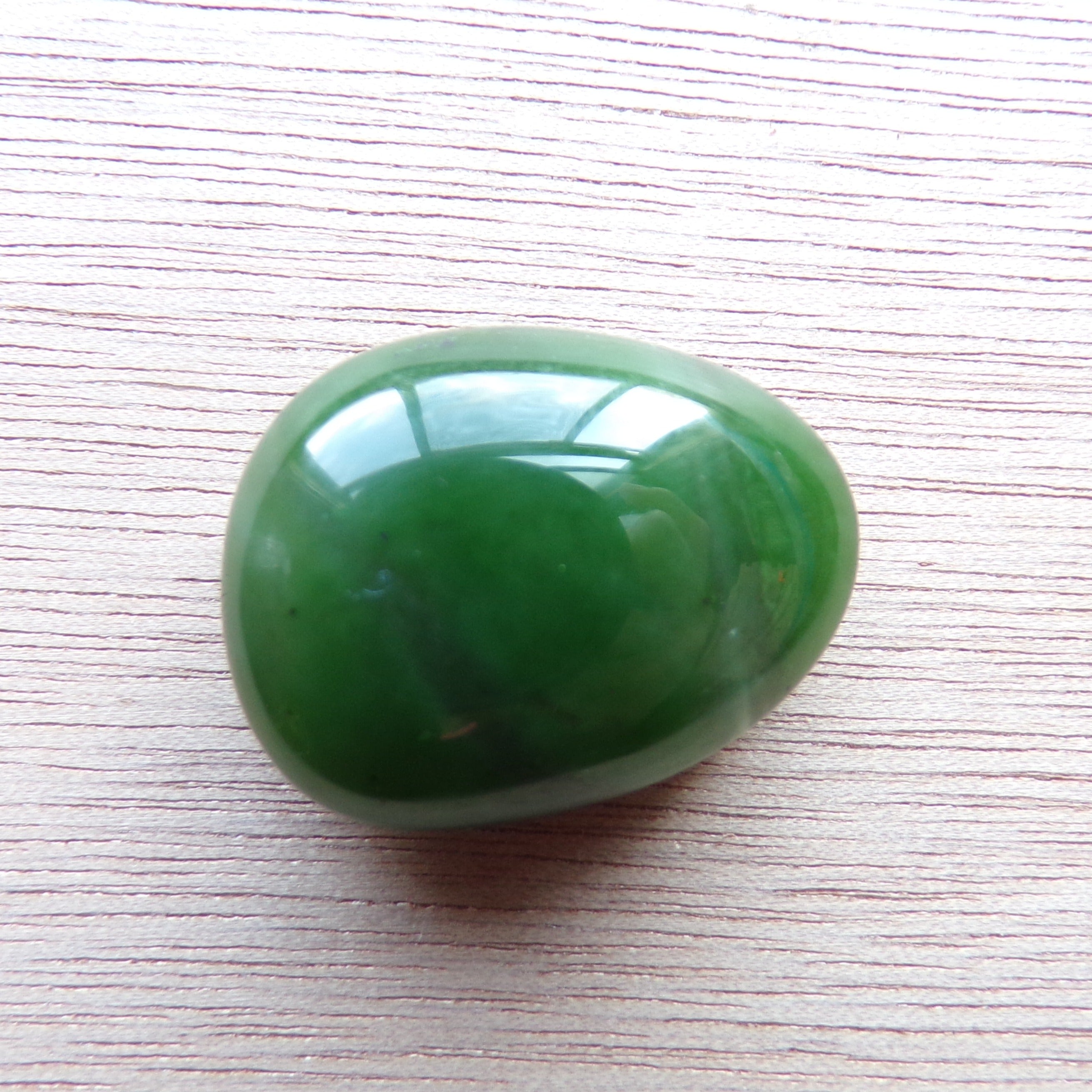 Large British Columbia Nephrite Jade Egg Cabochon