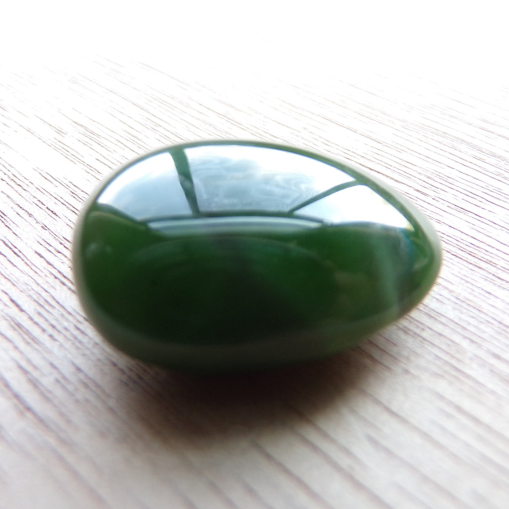 Large British Columbia Nephrite Jade Egg Cabochon
