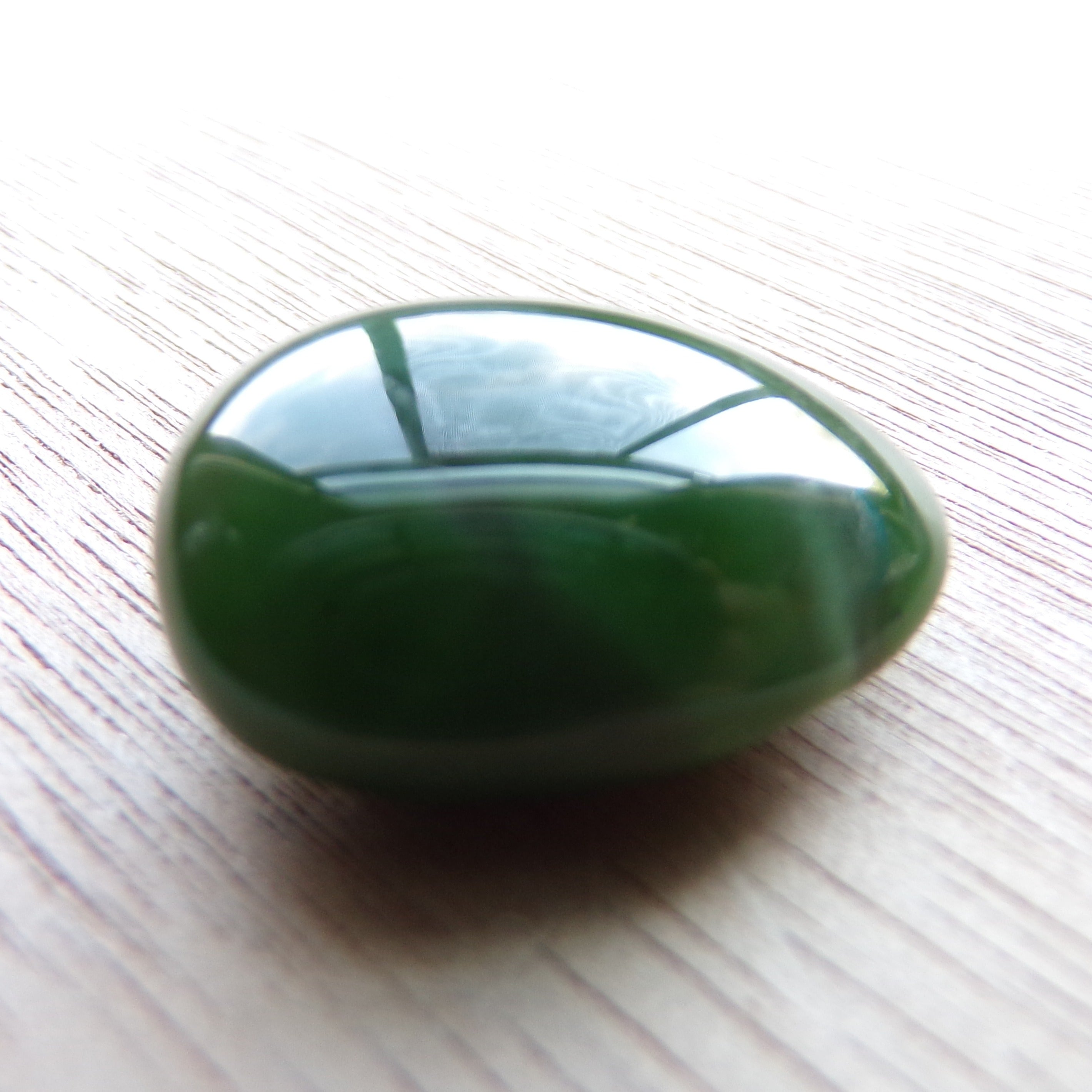 Large British Columbia Nephrite Jade Egg Cabochon