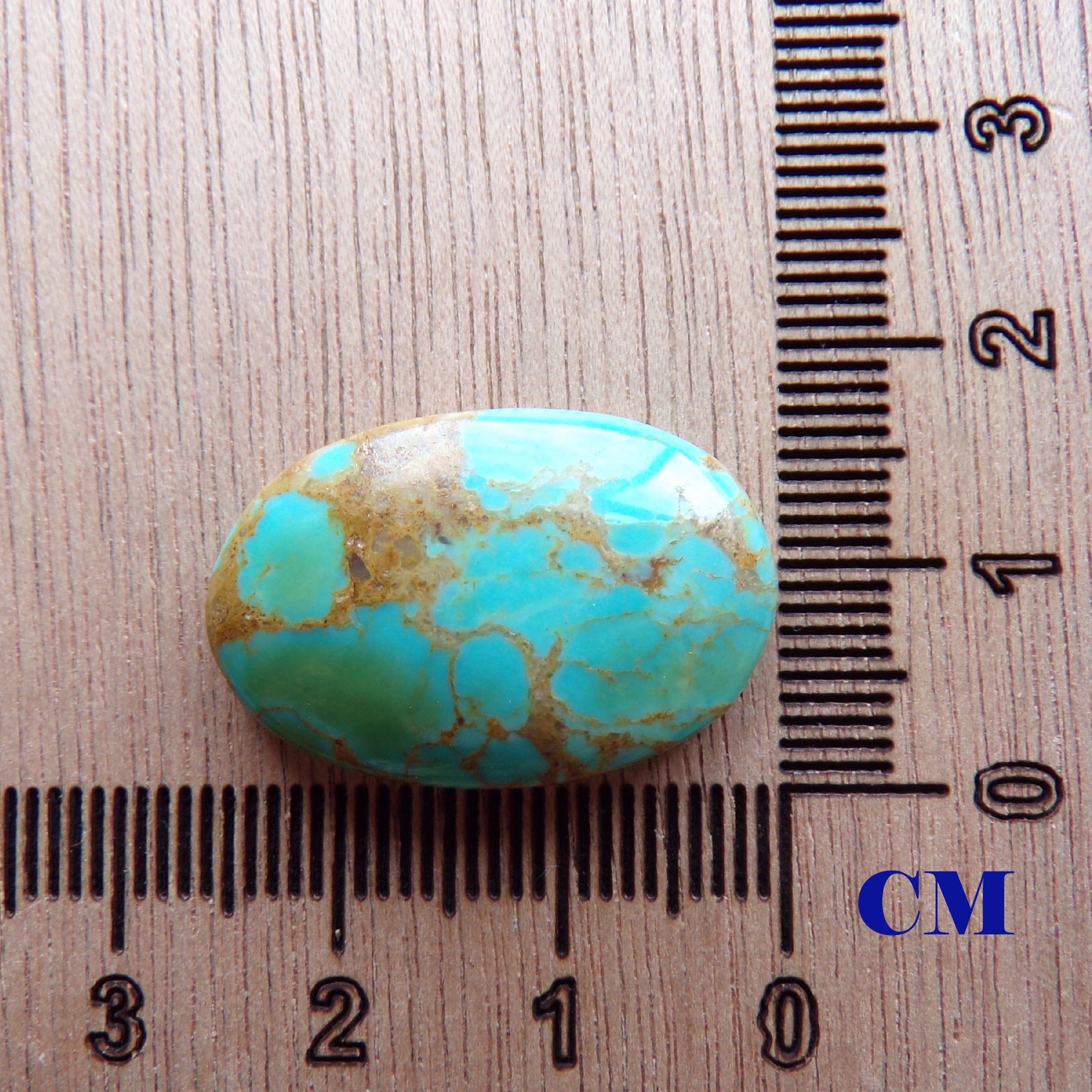 Two Tone Turquoise Cabochon