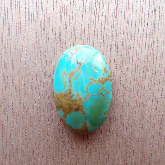 Kingman Two-Tone Turquoise Cabochon — 17.3 ct