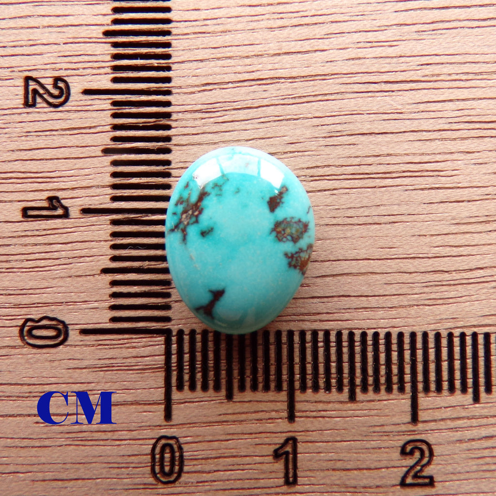 Natural Cloud Mountain (Yungai) Turquoise Cabochon Hubei China
