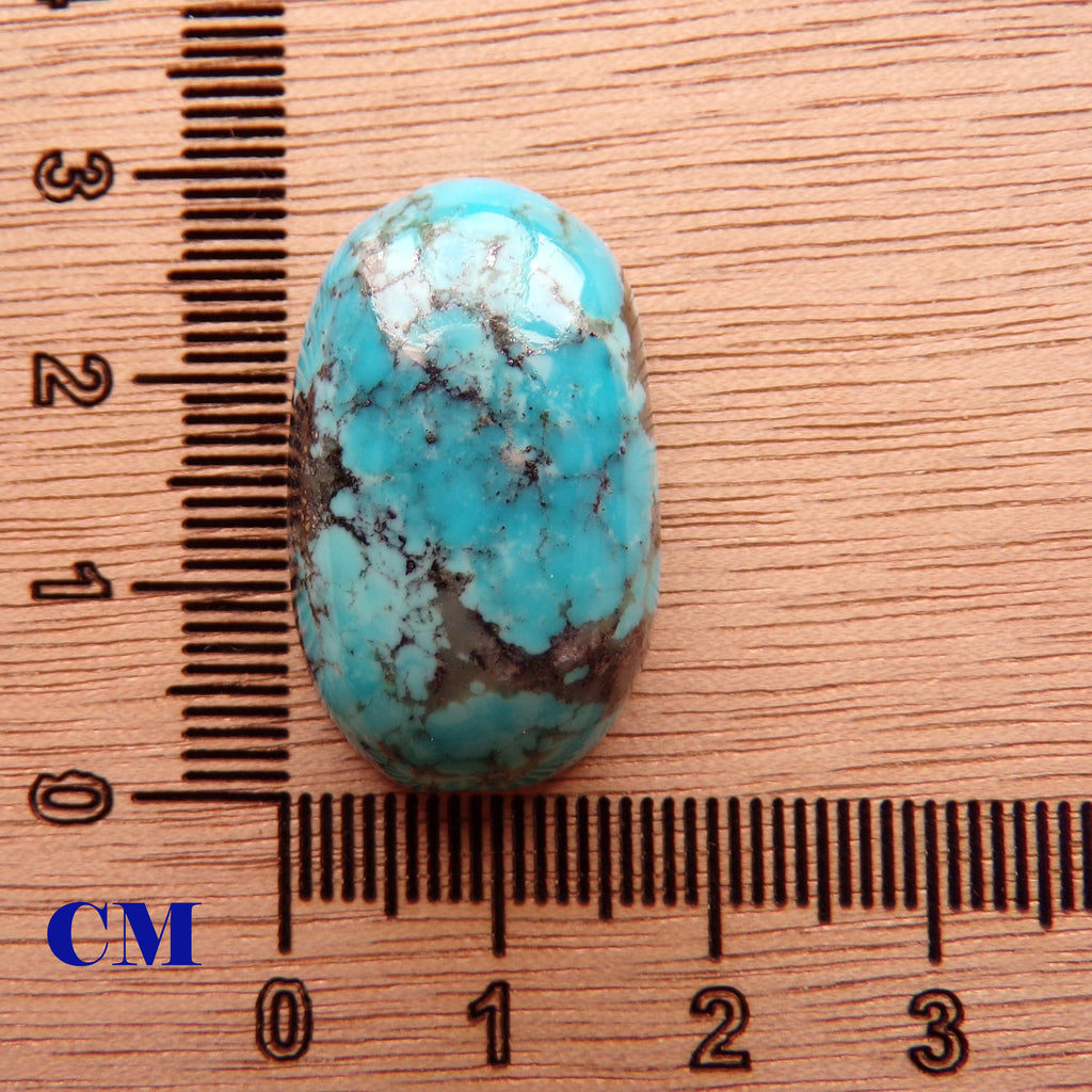 AAA Kaolin Matrix Kingman Turquoise Cabochon