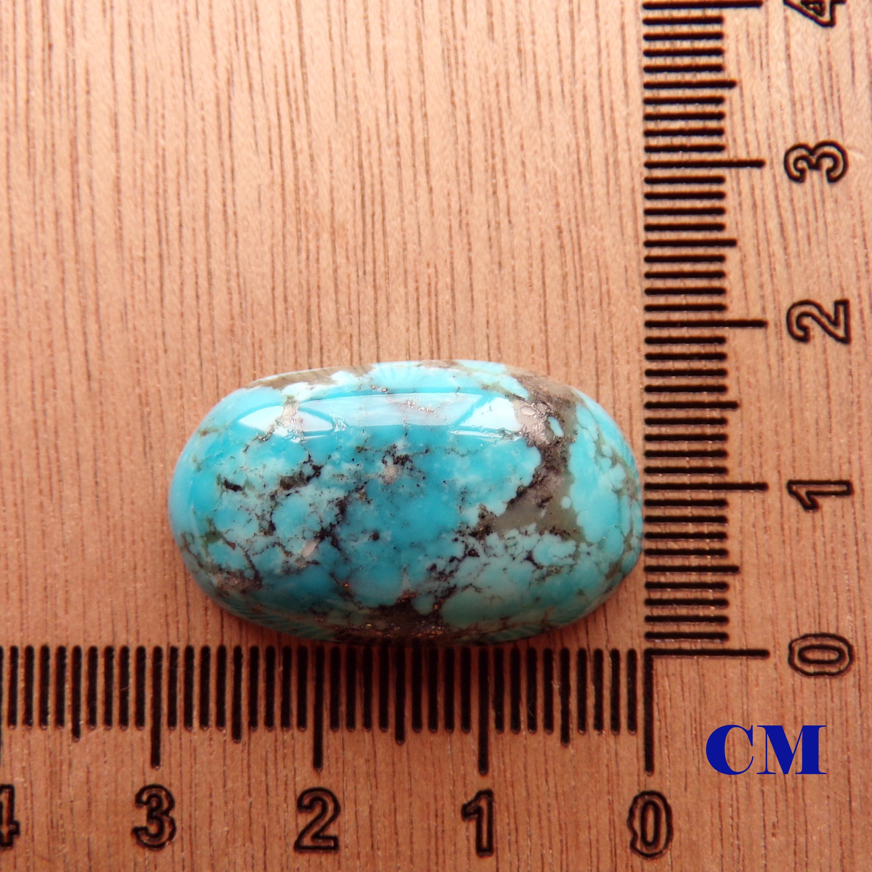 AAA Kaolin Matrix Kingman Turquoise Cabochon