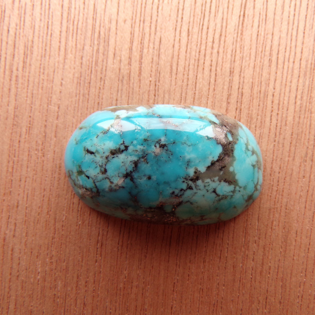 AAA Kaolin Matrix Kingman Turquoise Cabochon