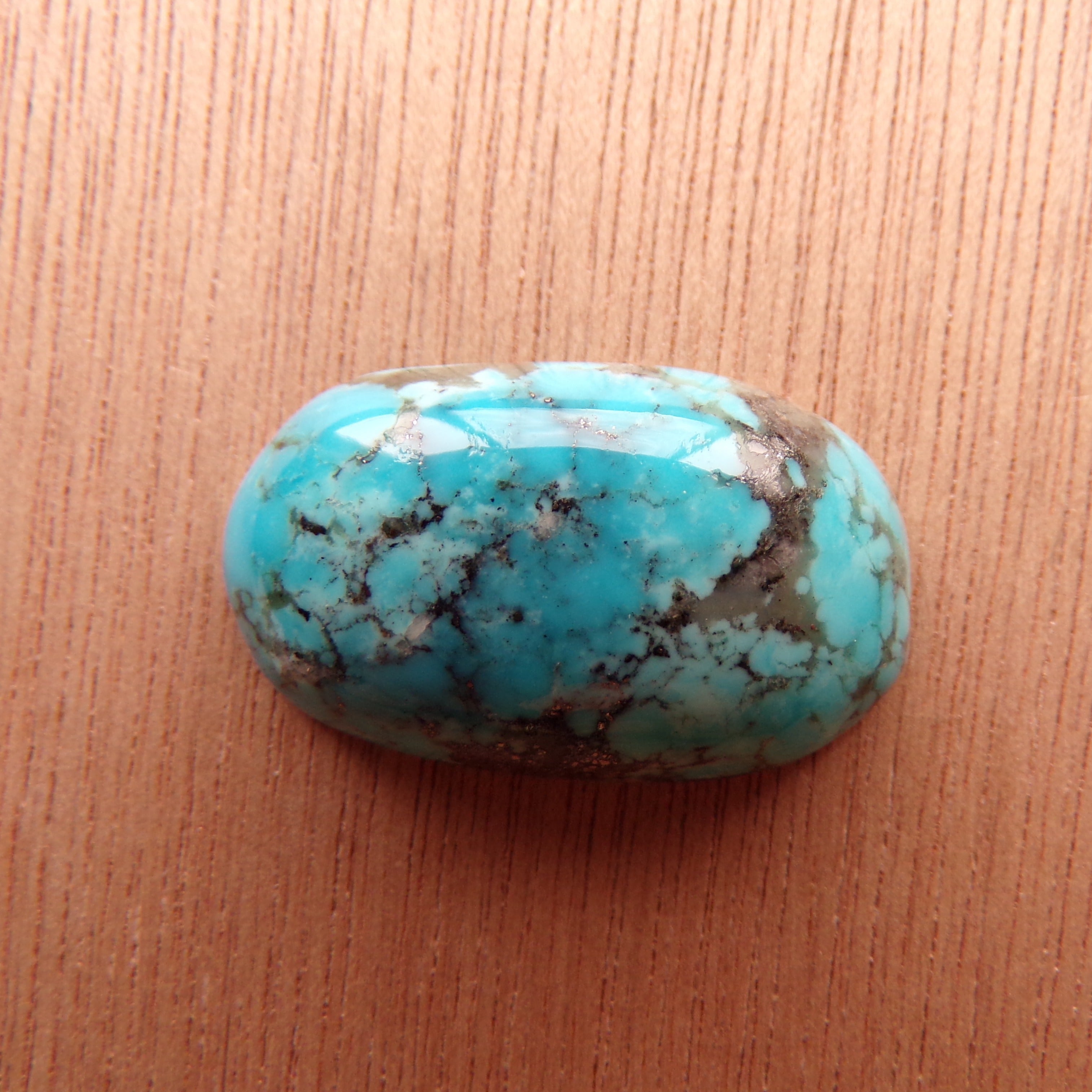 AAA Kaolin Matrix Kingman Turquoise Cabochon