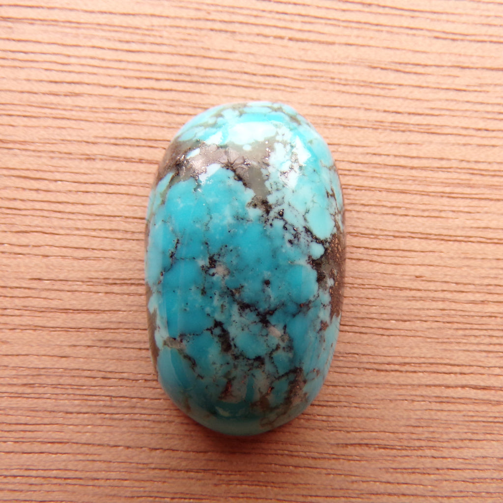 AAA Kaolin Matrix Kingman Turquoise Cabochon