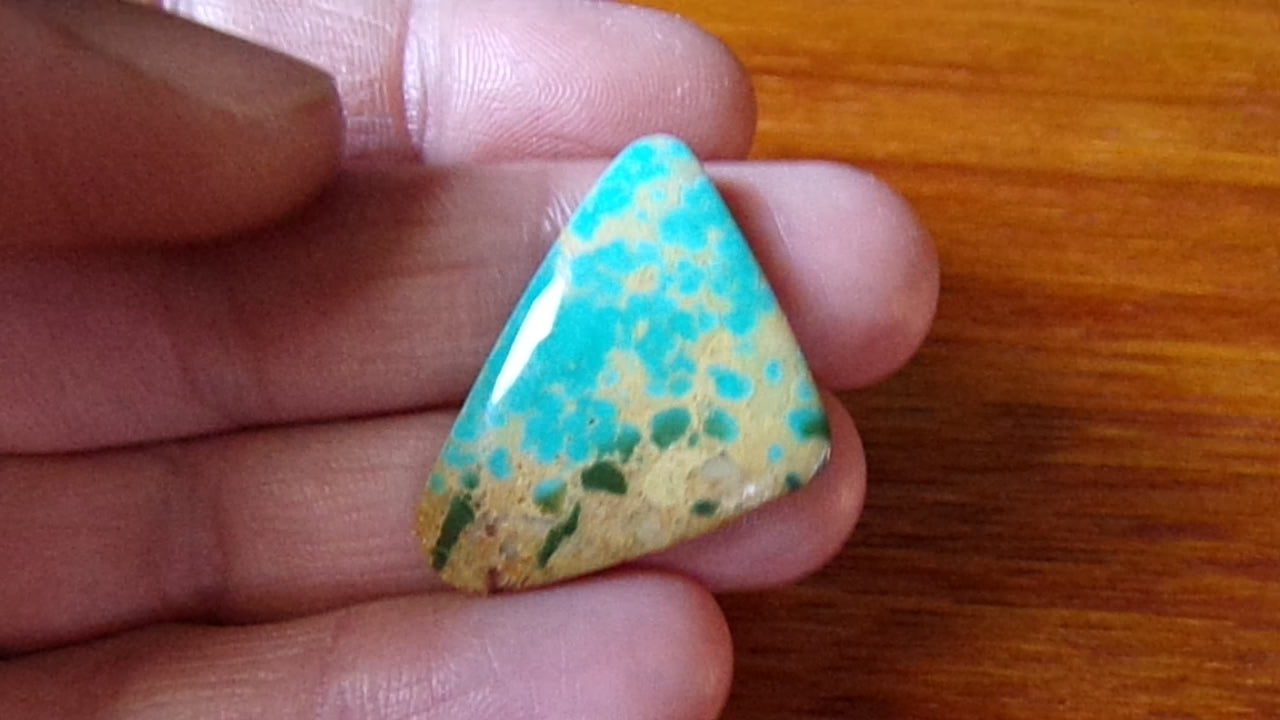 Two Tone Turquoise Cabochon