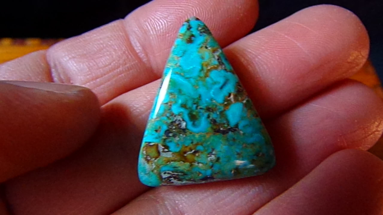 Turquoise Cabochon from Evans mine