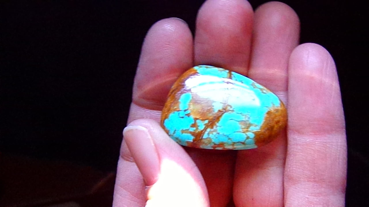Kingman Turquoise Cabochon from Turquoise Mountain