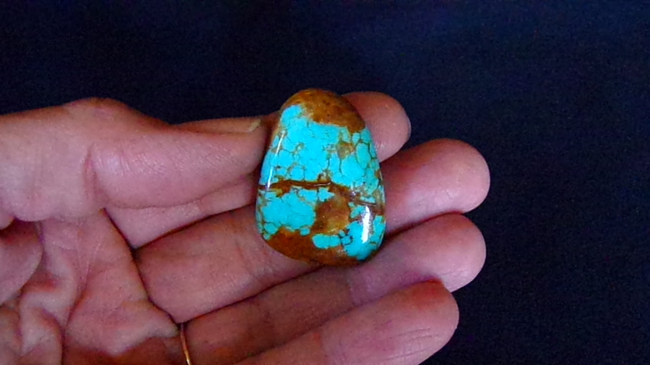 Kingman Turquoise Cabochon from Turquoise Mountain